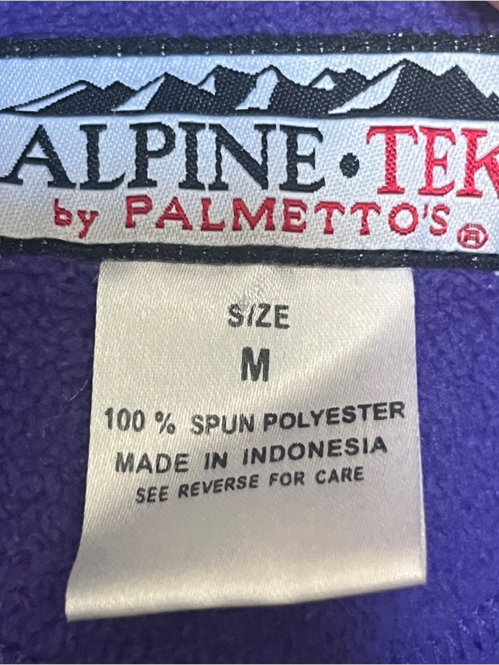Plush Quarter-Zip Fleece Pullover - Purple - Picture 4 of 6